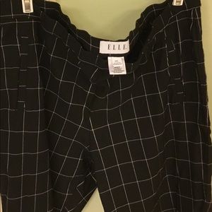 Windowpane work pants
